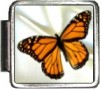 Butterfly on White Italian Charm