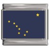 Alaska Flag Italian Charm