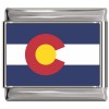 Colorado Flag Italian Charm