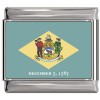 Delaware Flag Italian Charm