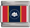 Mississippi Flag Italian Charm