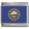 New Hampshire Flag Italian Charm