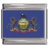 Pennsylvania Flag Italian Charm